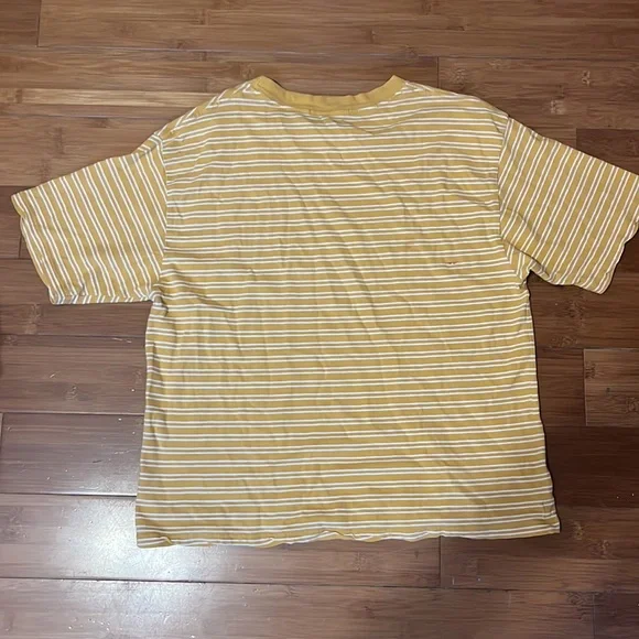 Brandy Melville yellow striped oversized t-shirt - Picture 2 of 2